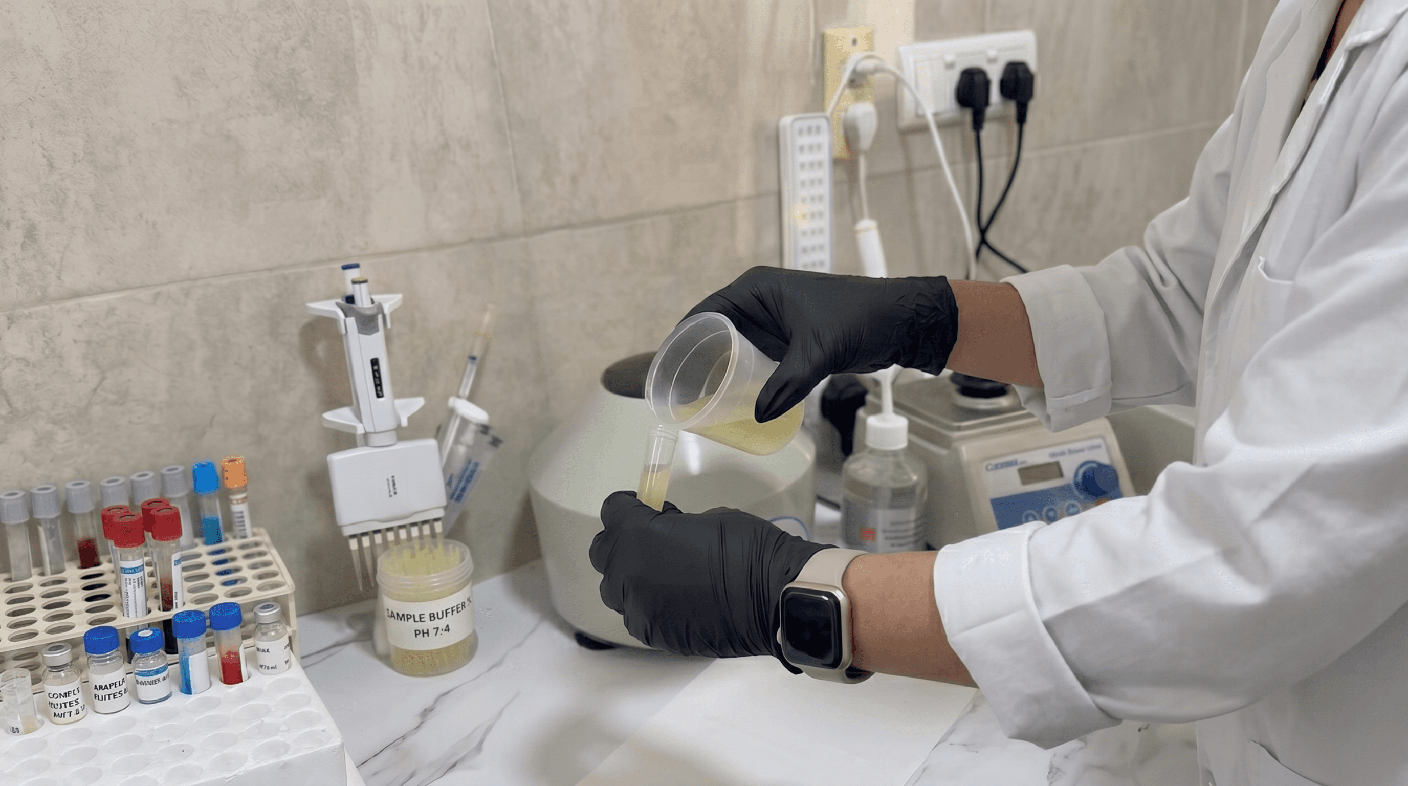 Procesamiento de muestra clínica — laboratorio CBI Viale