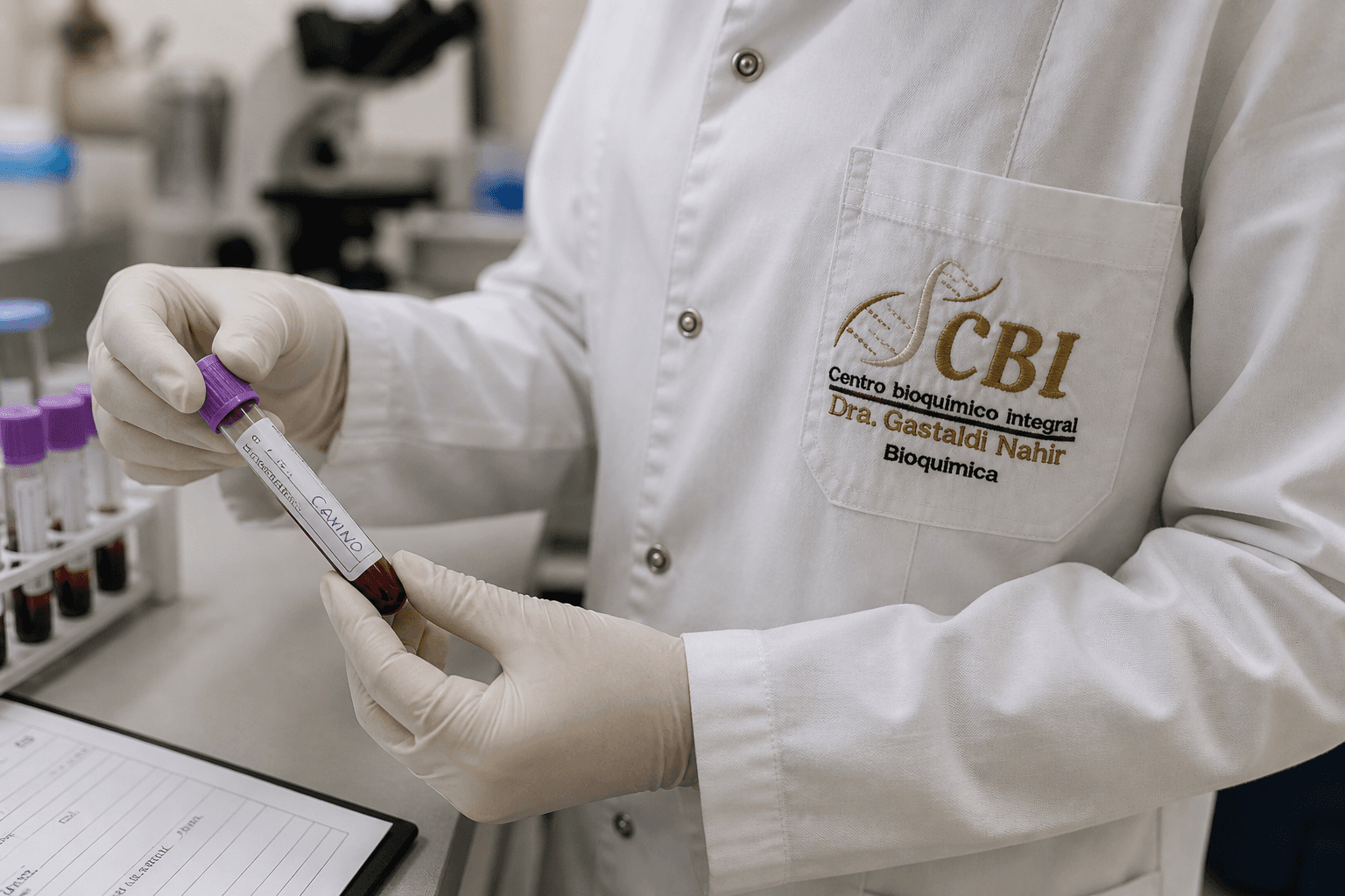 Procesamiento de muestras en laboratorio — CBI Viale